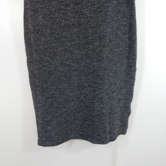 ST JOHN COLLECTION MARIE GRAY sweater dress knit FLAWED sleeveless black gray 12 - Picture 4 of 11